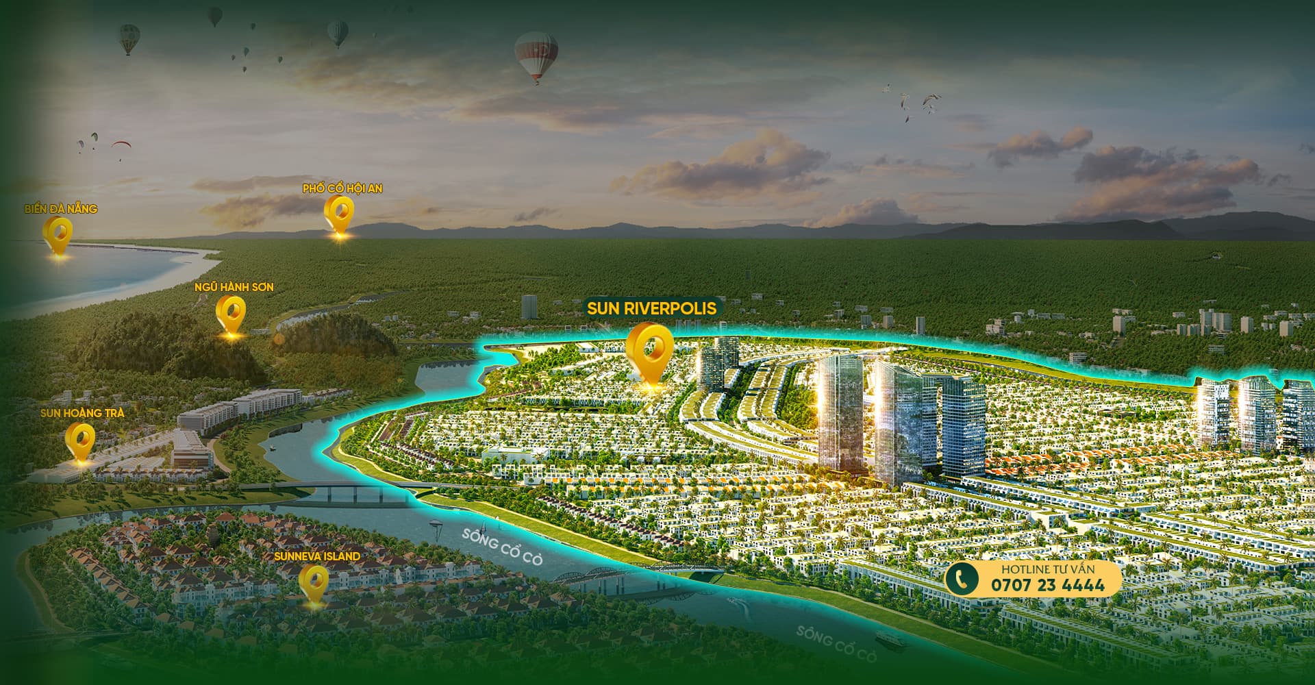 FourS Tower - tháp bốn mùa, phân khu cao tầng đầu tiên tại Sun Riverpolis