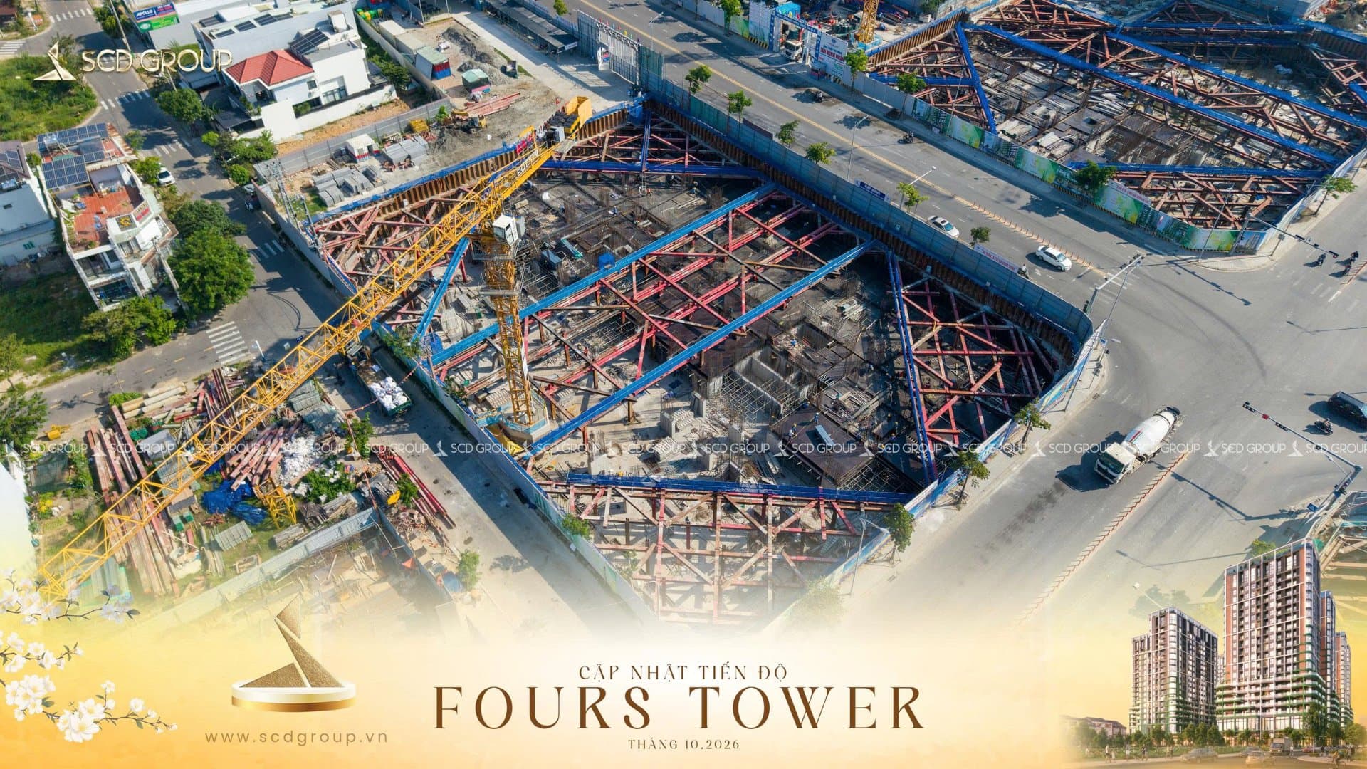 Tiến độ FourS Tower tháng 10/2026.